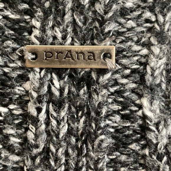 prAna Angelica Cardigan Sweater Womens SmallHeathered Gray Long 1/3 Snap Mohair - Picture 7 of 8